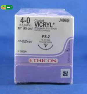 Chỉ Phẫu Thuật J496G Suture 4-0 Coated Vicryl 18