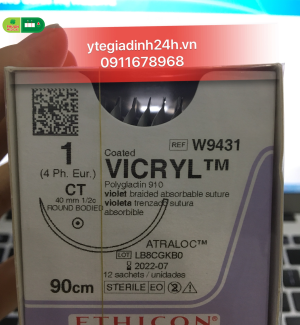 Chỉ Phẫu Thuật Tổng Hợp Tự Tiêu Tiệt Trùng VICRYL™ ( Polyglactin ) 1 W9431
