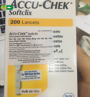 Kim lấy máu tiệt trùng dùng cho bút lấy máu Accu-chek Softclix